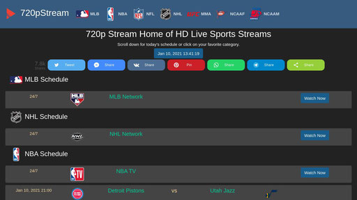  720pstreams - Best Sports Stream Sites