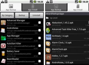 Android Applications Manager