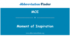 MoI – Moment of Inspiration